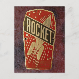 ROTER RAKETE. POSTKARTE
