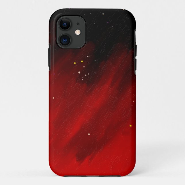 Roter Raumnebel Case-Mate iPhone Hülle (Rückseite)