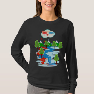 Roter Regen T-Shirt