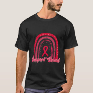 Roter Regenbogen Blutkrebs-Bewusstsein Unterstütze T-Shirt