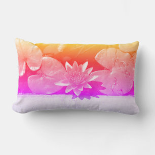 Roter Regenbogen Wasser Lilien Pflanze Kissen Kiss