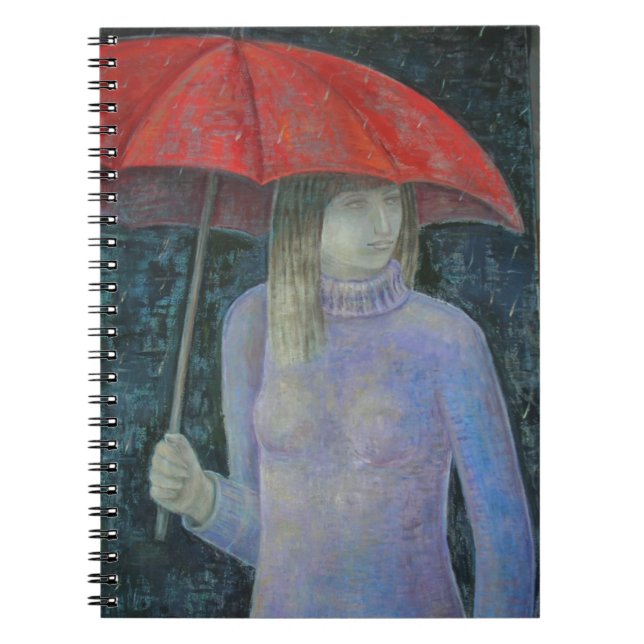 Roter Regenschirm 2013 Notizblock (Vorderseite)
