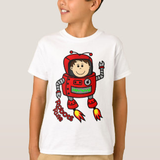 roter Roboter-Kinders-T - Shirt