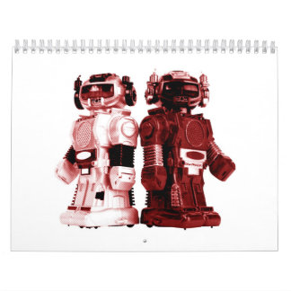 roter Roboterkalender Kalender