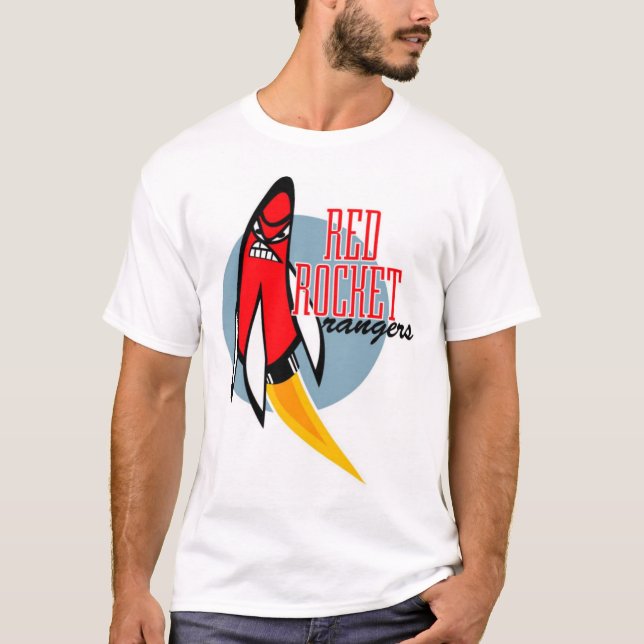 Roter Rocket-Förster-T - Shirt (Vorderseite)