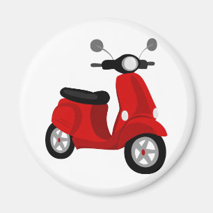 Roter Roller Magnet