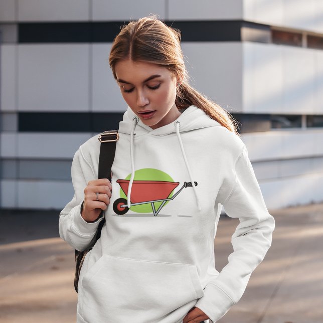 Roter Rollkarren Hoodie (Von Creator hochgeladen)