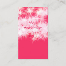 Roter rosa Glitzer funkelt zurück zur Schullehreri