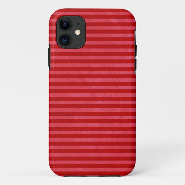 Roter rosa Streifen-Kasten Case-Mate iPhone Hülle (Rückseite)