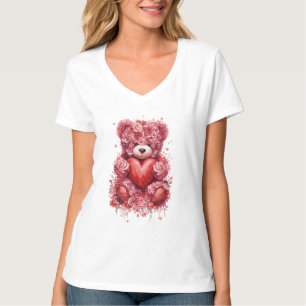 „Roter Rosen-Teddybär – Süßes Valentinsgeschenk fü T-Shirt