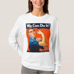 Roter Rosie das Nieteneinschläger-T-Shirt T-Shirt