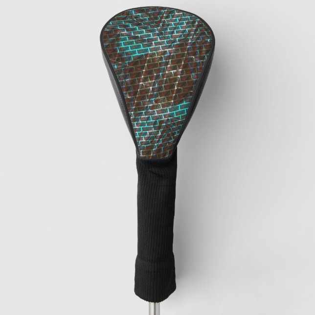 Roter Rost, Kratzer, kleiner Stein oder Gitter Golf Headcover (Vorderseite)
