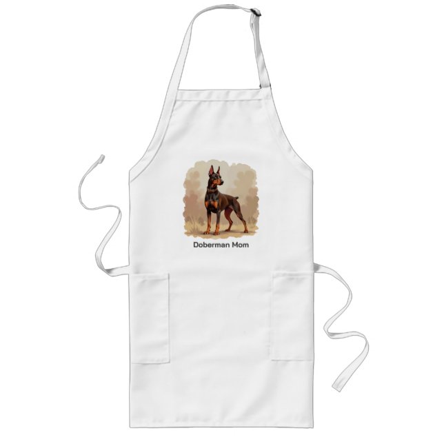 Roter Rostbrauner Dobermann Pinscher Hund Lange Schürze (Vorne)