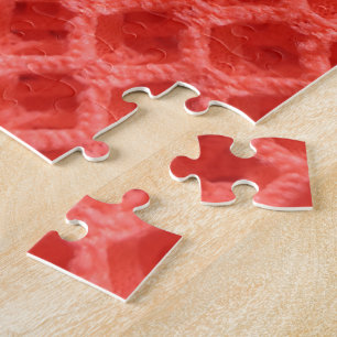 roter, roter Crochet Puzzle