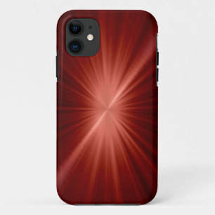 Roter, roter Edelstahlaussehen iPhone 11 Hülle