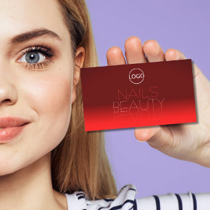 Roter Roter Spiegel Schriftart Klassischer Wein mi Visitenkarte