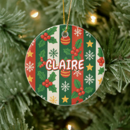 Roter Roter Teller Roter Teller Snowflake Keramik Ornament