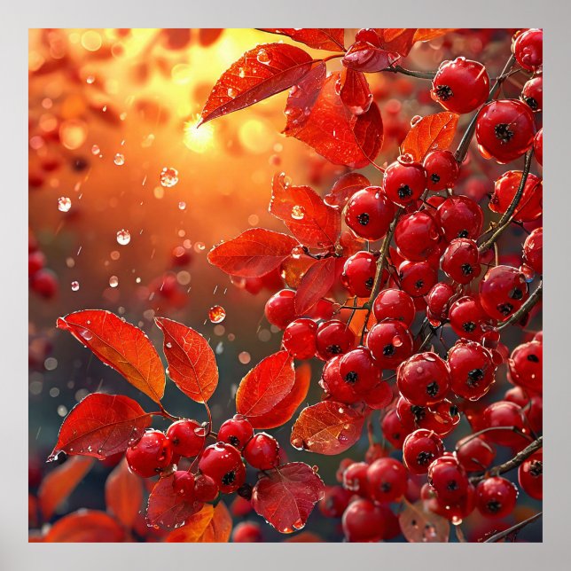 Roter Rowan Poster (Vorne)