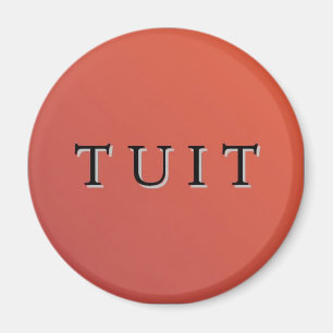 Roter runder Tuit Magnet