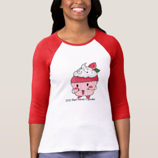 Roter Samt-kleiner Kuchen EDO T-Shirt