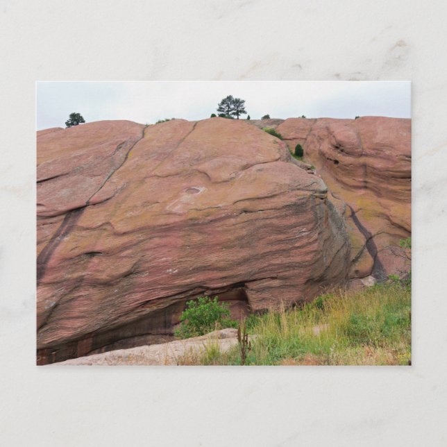Roter Sandstein Monolith Postkarte (Vorderseite)