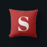 Roter Scarlet Initial Mit Monogramm Outdoor Pillow Kissen<br><div class="desc">Roter Scarlet Initial Mit Monogramm Outdoor Kissen. Dekoratives Kissen im Freien mit einem Single. Schnell und einfach personalisieren.</div>