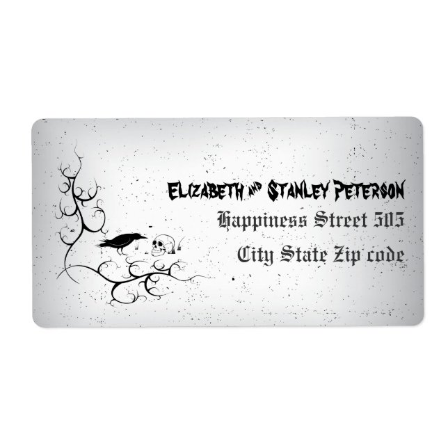 Roter, Schädel und verzierte Ecke Gotische Hochzei (Vorne)