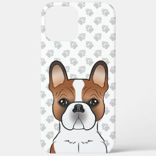 Roter Schecke Französische Bulldogge Süße Cartoon- Case-Mate iPhone Hülle