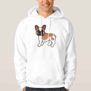 Roter Schecke Französische Bulldogge Süßer Cartoon Hoodie