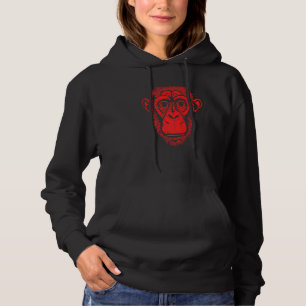 Roter Schimpanse - Menschenaffe Nicht Affe - Süßer Hoodie