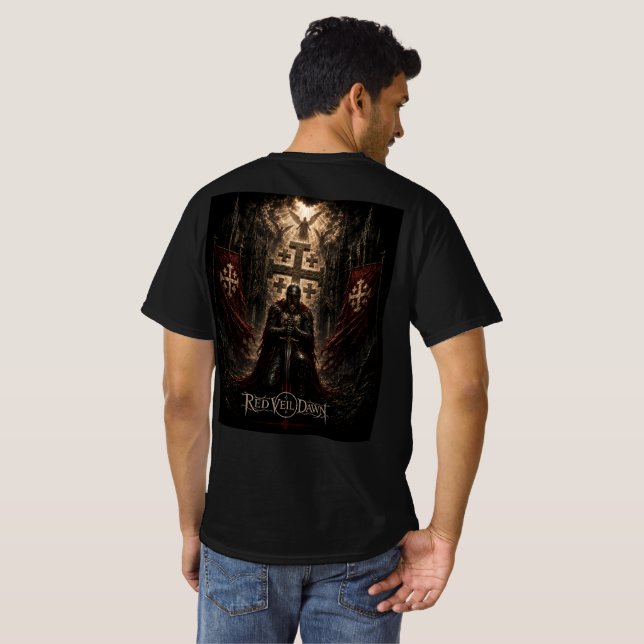 ROTER SCHLEIER DAWN - Rüstung Gottes T-Shirt (Schwarz voll)