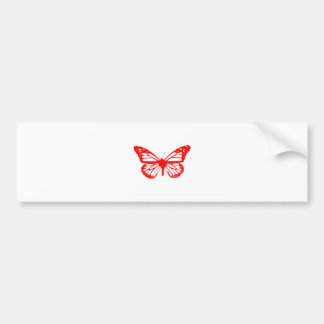 Roter Schmetterling Autoaufkleber