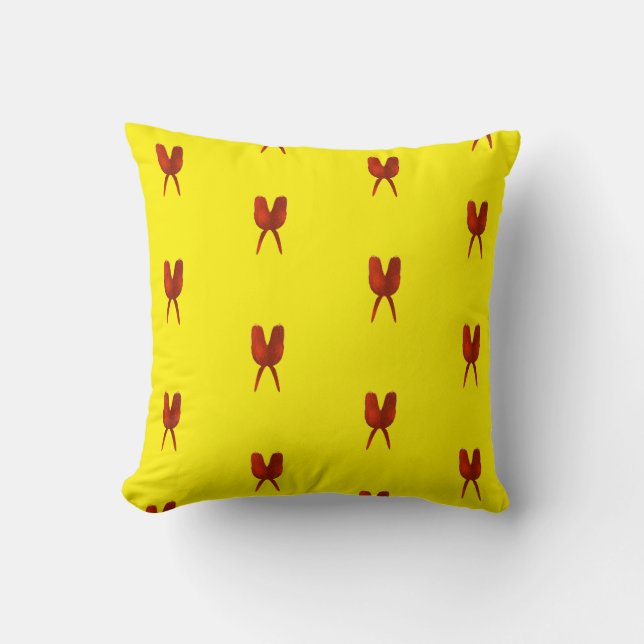 Roter Schmetterling Kissen (Vorderseite)