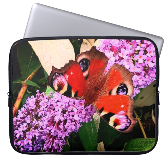Roter Schmetterling Laptopschutzhülle (Vorderseite)