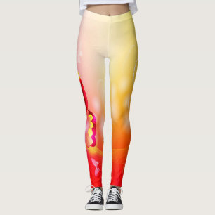 Roter Schmetterling Leggings
