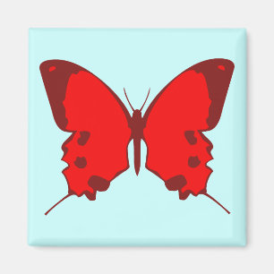 Roter Schmetterling Magnet