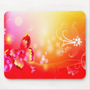 Roter Schmetterling Mousepad