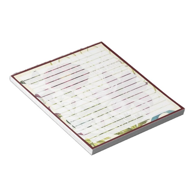 Roter Schmetterling Notizblock (angewinkelt)