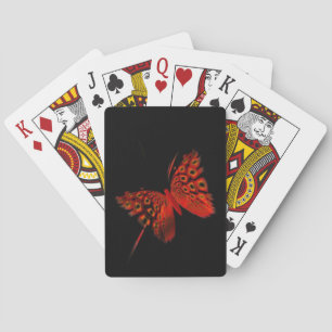 Roter Schmetterling Spielkarten