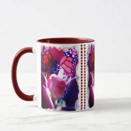 Roter Schmetterling-Tasse Tasse