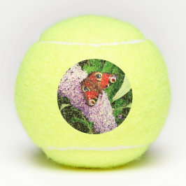 Roter Schmetterling Tennisbälle