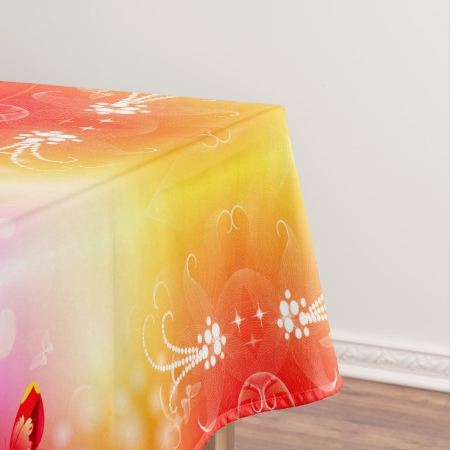 Roter Schmetterling Tischdecke (Beispiel)