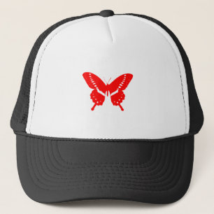Roter Schmetterling Truckerkappe