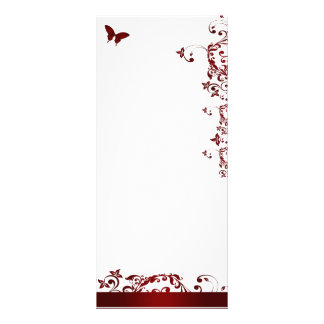 Roter Schmetterling Werbekarte