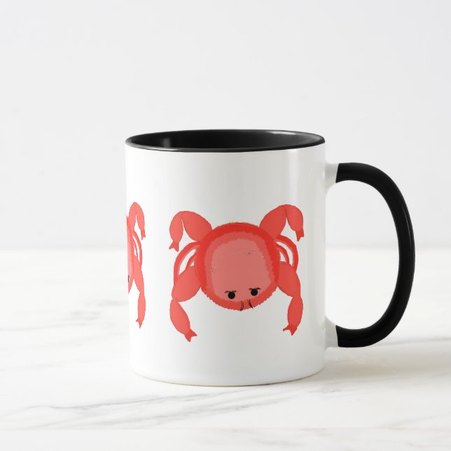 Roter Schnabelkrabbe Beady Eyes Tasse (Rechts)