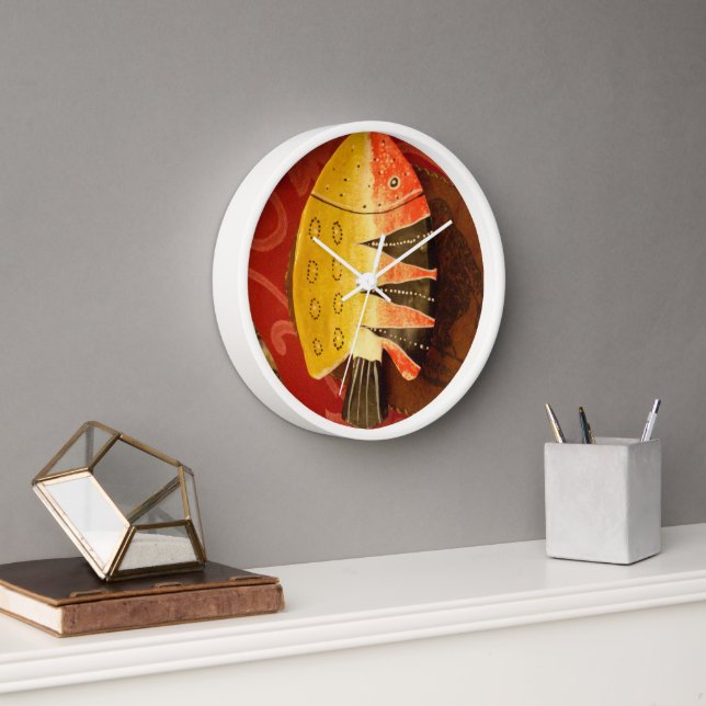 Roter Schnapper Wanduhr (Büro)