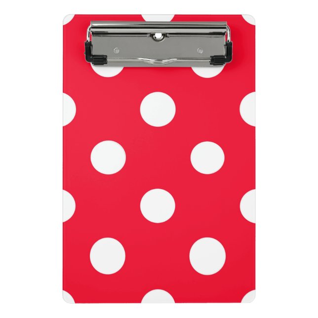 Roter Schnee Mini Klemmbrett (Vorderseite)