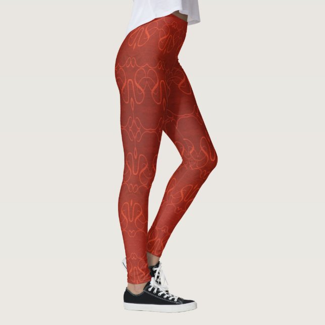roter Schnitt Leggings (Rechts)