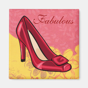 Roter Schuh-Magnet Magnet