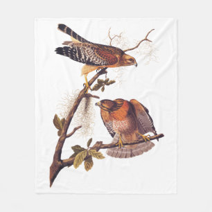 Roter Schulter Hawk Audubon Bird of Prey Fleecedecke